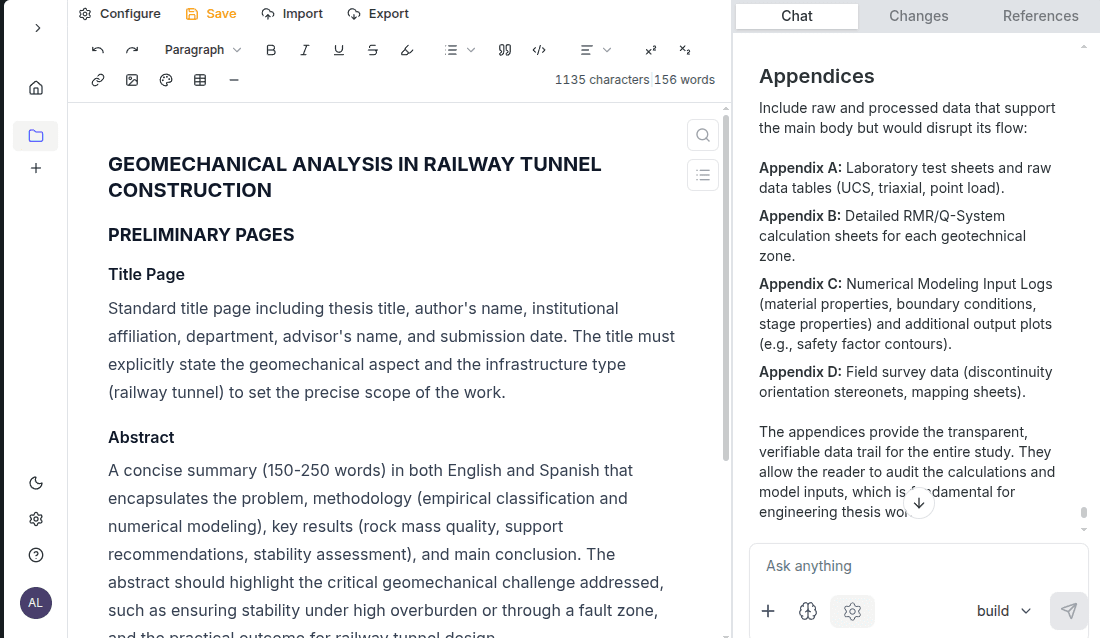 Research workspace